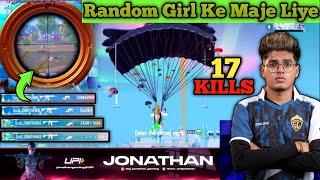 17 KILLS  | JONATHAN FUN WITH RANDOM GIRL/FIORE X-SUIT | JONATHAN GAMING #jonathangaming #bgmi