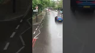 Driving in London Rain ️ May 2022 [Time lapse]