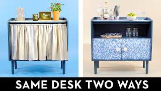 We Gave The Same Desk TWO DIFFERENT TEMPORARY DIY MAKEOVERS | Good Housekeeping