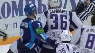 KHL Fight Sergei Fedorov vs Roman Derlyuk!