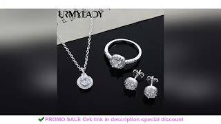 925 Sterling silver Cute Solid Christmas gift noble fashion elegant women shiny crystal CZ necklace