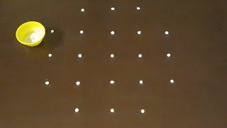 Maha Shivaratri 5x3dots beautiful flower kolam| traditional easyrangoli| lighting rangoli