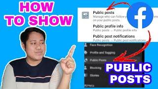 HOW TO SHOW, SEE AND ACTIVATE PUBLIC POSTS ON FACEBOOK 2022? PAANO MAG-ACTIVATE NG PUBLIC POSTS