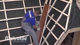 Монтаж черепицы Метротайл Metrotile в ендове