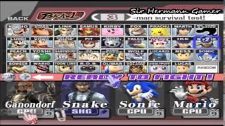 Super smash bros brawl WII Gameplay