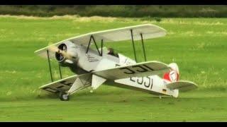 ONE WHEEL LANDING - 50% SCALE RC BUCKER JUNGMEISTER - ADAM AT BUCKMINSTER WARBIRDS - 2024