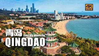 [4K] Walk in Qingdao 2025 | A Dialogue of Red Roofs, Green Trees & the Blue Sea and Sky