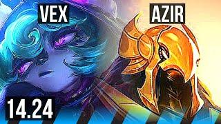 VEX vs AZIR (MID) | 7/1/2, Godlike | NA Master | 14.24