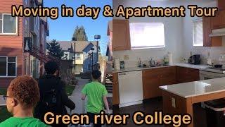 ARRIVAL, MOVE IN DAY AND APARTMENT TOUR| GREEN RIVER COLLEGE