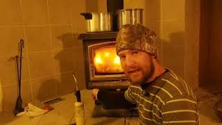 how to light a earth stove 1800HT wood stove quickly.