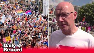 John Swinney demands UK government remove barriers to gender reform at Edinburgh Pride