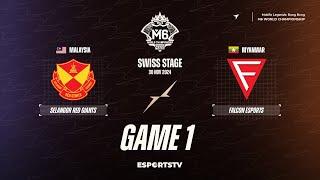 Selangor Red Giants vs Falcon Esports GAME 1 M6 World Championship | FCON vs SRG ESPORTSTV