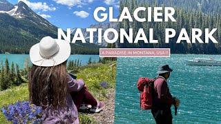Glacier National Park Travel Vlog 2024 | must visit stunning *Grinnell lake* in Montana 