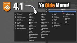 Get the Old Modifiers Menu back in Blender 4 and later!