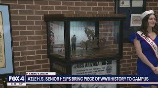 Azle High School senior helps bring piece of WWII history to campus