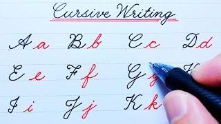 Cursive writing a to z | Cursive abcd | Cursive handwriting practice | English cursive writing abcd