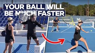 The perfect full-body movement for a devastating forehand