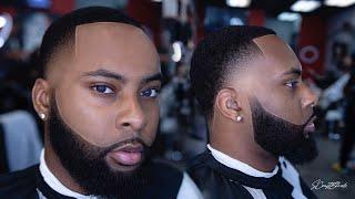 $200 HAIRCUTS  // HOW TO: HIGH TAPER // FADED BEARD IN 4K