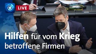 Folgen des Ukraine-Kriegs: Regierung legt Hilfspaket für Firmen auf