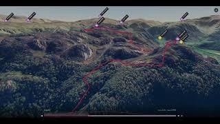 Grange Fell, Borrowdale, Lake District - 3D fly-through