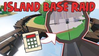 "try to raid us idiot" - ISLAND BASE RAID (High Tier Loot!) | Unturned Vanilla