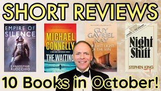 October '24 Book Reviews | 10 Books from Great Authors!