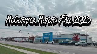 Entering Fall 2023 for McCormick Motors! Lets get it