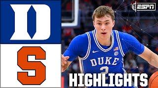 Duke Blue Devils vs. Syracuse Orange | Full Game Highlights | ESPN College Basketball