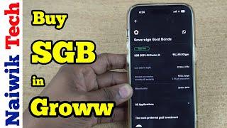 How to Buy Sovereign Gold Bond ( SGB ) in Groww app