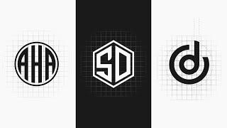 Monogram Logo with Shape Builder Tool in Inkscape