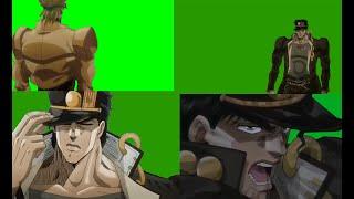 JJBA greenscreen/chromakey (Jotaro vs Dio, Yare yare daze, Yakamashi)