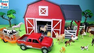 Terra Battat Barn Farm Playset with Fun Animals Toys