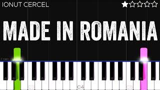 Ionut Cercel - Made in Romania | EASY Piano Tutorial