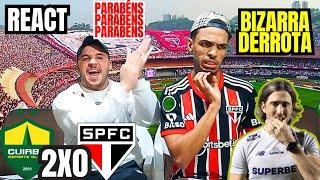 BIZARRA DERROTA! REACT CUIABÁ 2 X 0 SÃO PAULO BRASILEIRÃO 2024