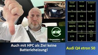 Audi Q4 / MEB - Laden mit 29 KW!!! Ich bekomme die Batterie nicht warm - was tun im Winter?