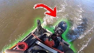 World’s Fastest Bass Raider!? 4 HP Outboard Speed Test