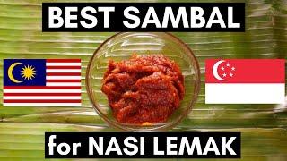 BEST Nasi Lemak SAMBAL Recipe?! Malaysia & Singapore Nasi Lemak Sambal Chili | Quarantine Recipes