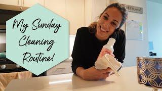 My Sunday Cleaning Routine! | Vlog Style!