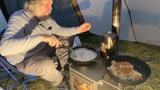 Winter Camping | Cast Iron Cooking | Delaware State Park, Ohio