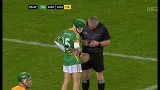 ADAM SCREENEYS BAD BEHAVIOUR EARNS HIM A YELLOW CARD NA FIANNA v KILCORMAC KILLOUGHEY 2024 HURLING