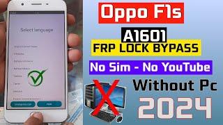 Oppo F1s Frp Bypass Google Account Unlock Without PC Easy Trick 2024 - Oppo frp bypass 100% Working