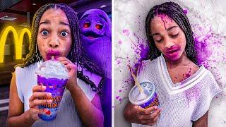 CALI DRINKS THE MCDONALD'S GRIMACE SHAKE ROBLOX WITH BIG BROTHER