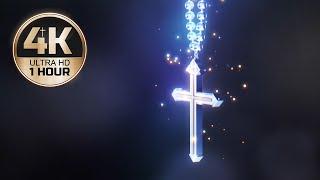 Glowing Cross Pendant - 1 Hour 4K Prayer & Meditation Loop Background