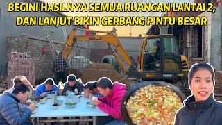 BEGINI HASILNYA RUANGAN LANTAI 2, LANJUT BANGUN GERBANG PINTU DAN MASAKIN MAKANAN YANG MEREKA SUKA