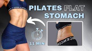 PILATES FLAT STOMACH WORKOUT  Belly Fat Burn | 11 min HOME PILATES