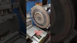 Bs6 FylWheel Facing Process in Leath Machine #shorts #mechanicgyan