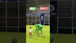 Magic or Skill? 1-Year-Old Soccer Star with Green Man Assist vs. Solo Play! 