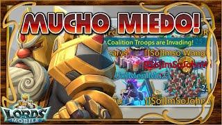  Cuando un castillo de 500M produce miedo! Rally trap en acción! - Lords Mobile ES