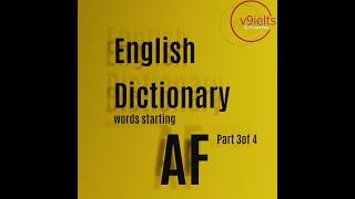 Ultimate English Dictionary words starting AF