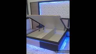 Latest Solid Wood Hydraulic Bed